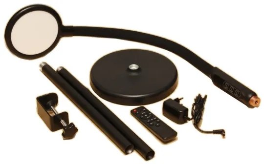 Lampă LED dimabilă 3 în 1 LED/12W/230V neagră CRI 90 + telecomandă