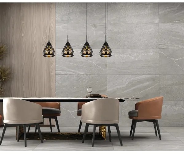 Lustră pe cablu Globo 15889-4H HASSAN 4xE27/40W/230V