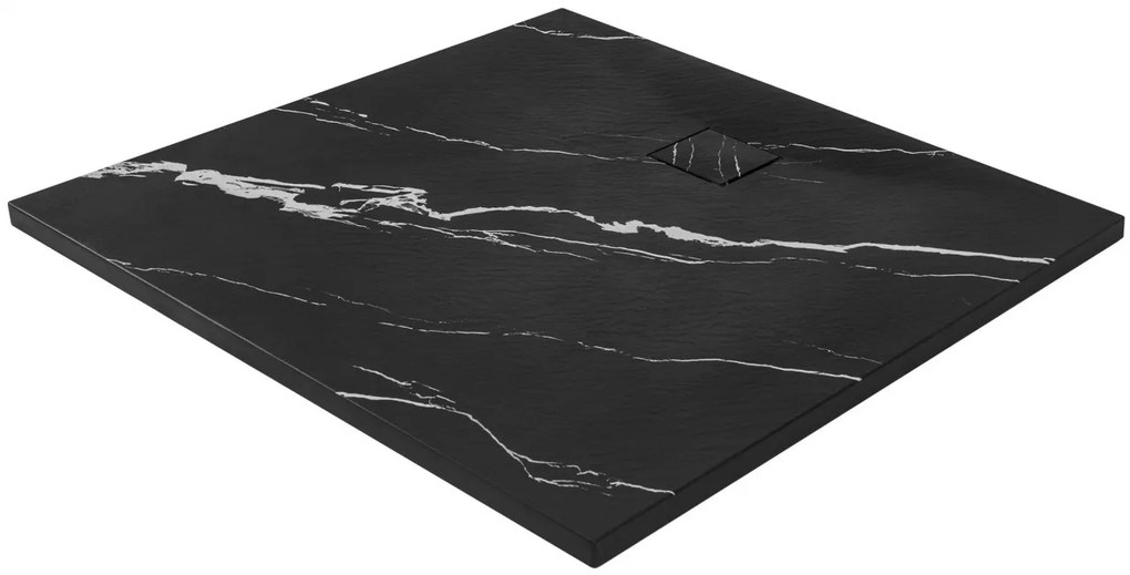 Cadita de dua Magnum Carrara neagra 90x90
