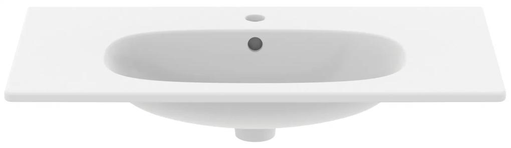 Lavoar incastrat alb mat 83 cm, dreptunghiular, Ideal Standard Tesi Alb mat, 825x450 mm