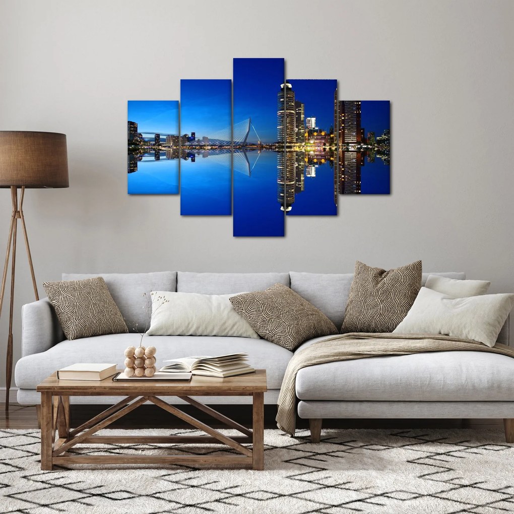 Tablou - Rotterdam nocturn (150x105 cm)
