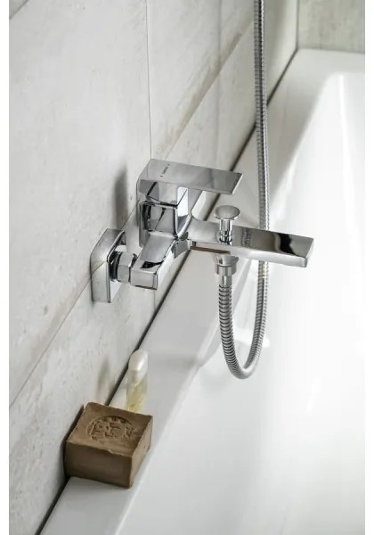 Baterie de cadă Sapho CUBEMIX crom lucios