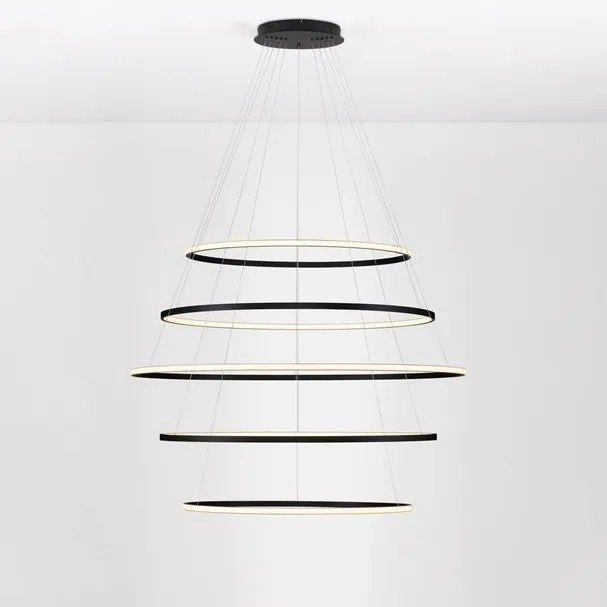 Lustra LED CCT, Design Circular, 120cm, Negru, Maelo NVL-9130643