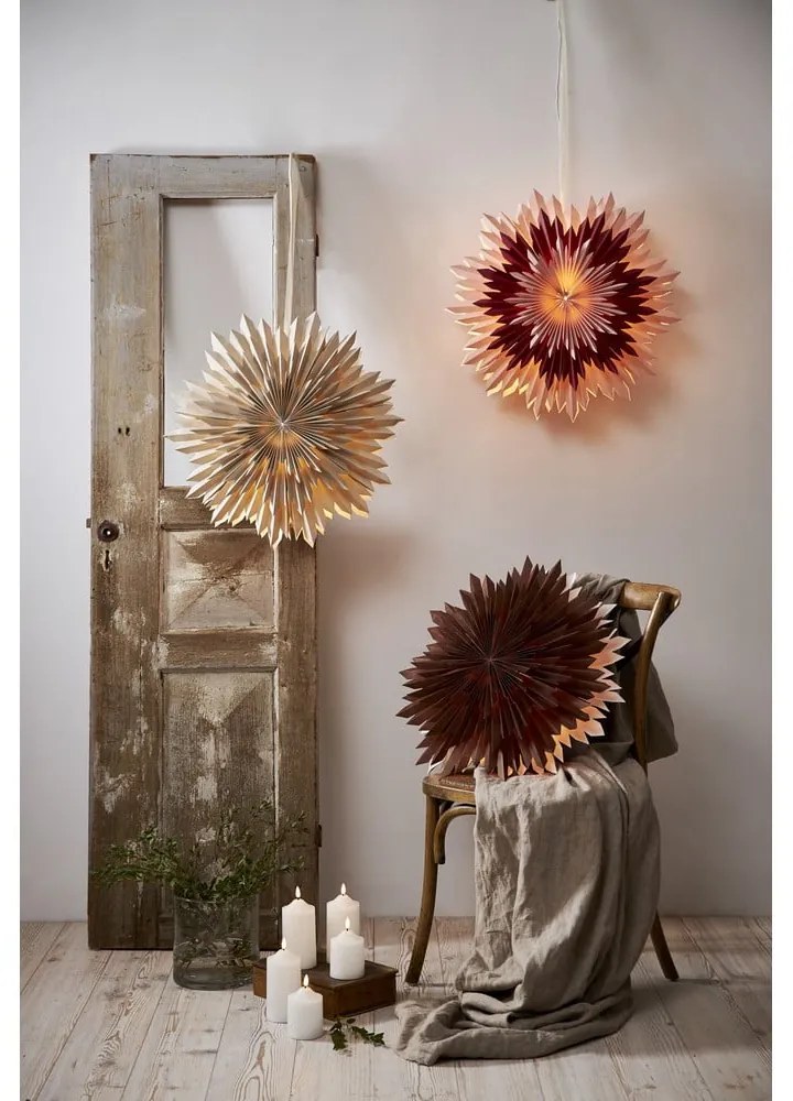 Decorațiune pentru Crăciun Star Trading Ice, roz, ø 60 cm