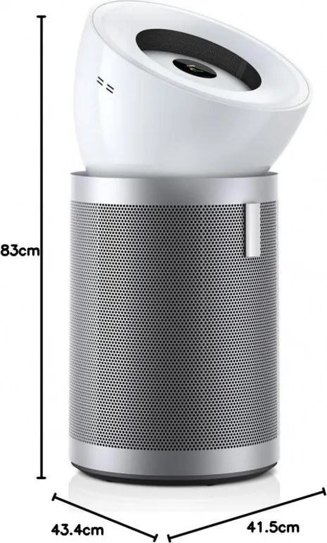 Purificator de aer Dyson Purifier Big+Quiet Formaldehyde BP02 304511-01 Alb/Argintiu, 50 W, 100 m², 90 l/s, 10 viteze, 2 moduri de flux de aer, ecran LCD, funcționare silențioasă, Alb/Argintiu