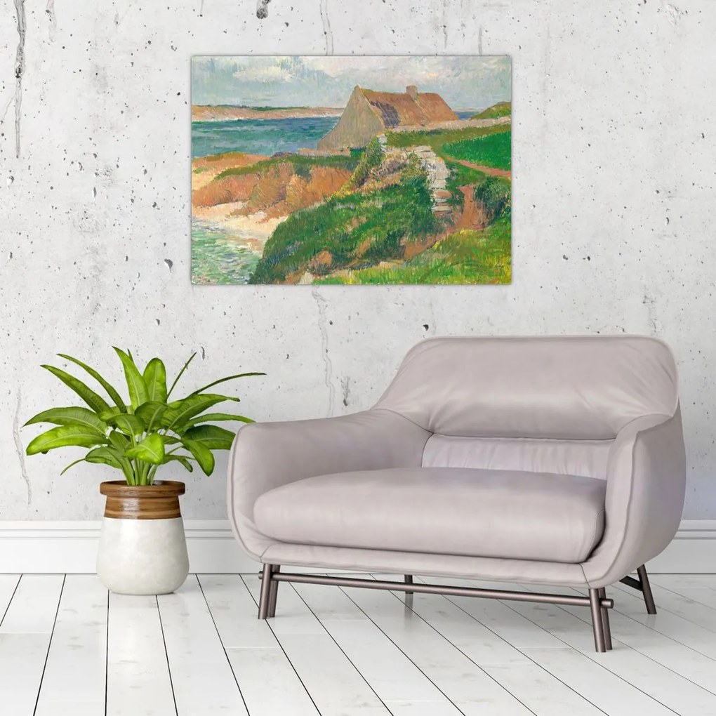 Tablou - Henri Moret, The Island of Raguenez, Brittany, reproducere (70x50 cm)