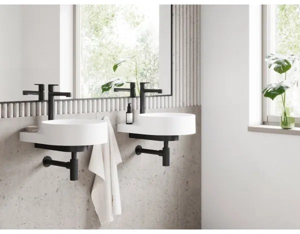 Ravak X070182 - Baterie pentru lavoar PURI 32,2 cm neagră