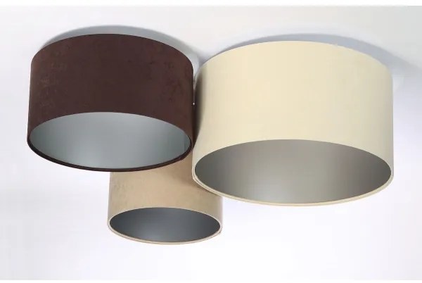 Plafonieră SPACE 3xE27/60W/230V crem/maro/bej