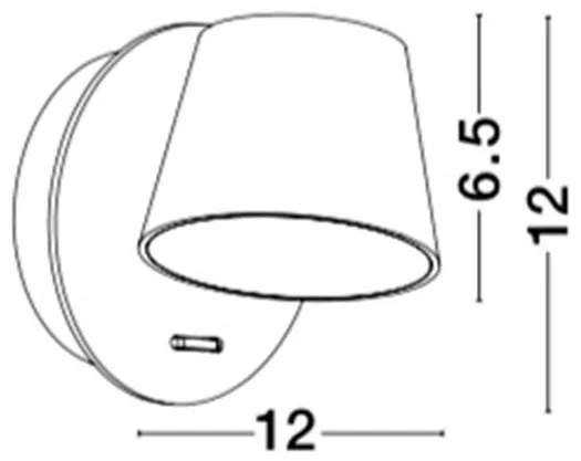 Aplica perete LED directionabila design modern Amadeo alba NVL-8223601