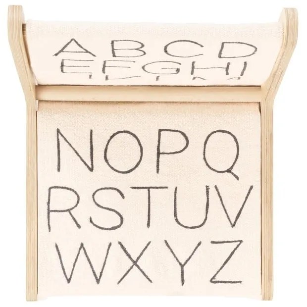 Scaun de copii bej/în culoare naturală ABC – Lorena Canals