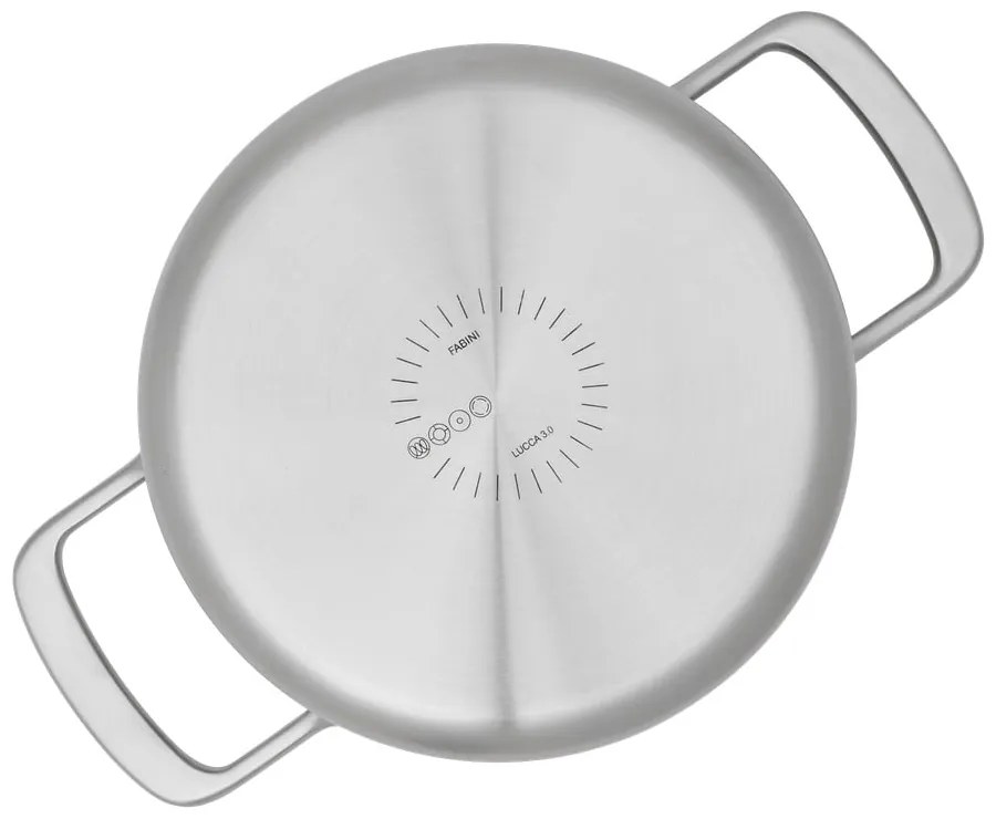 Oală cu capac din oțel inoxidabil 3 l adecvată pentru plita cu inducție Lucca 3.0 – FABINI
