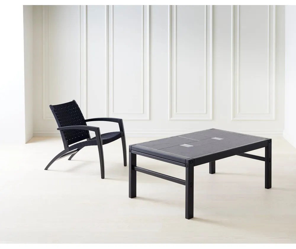 Fotoliu din lemn de stejar Findahl by Hammel Luna, negru