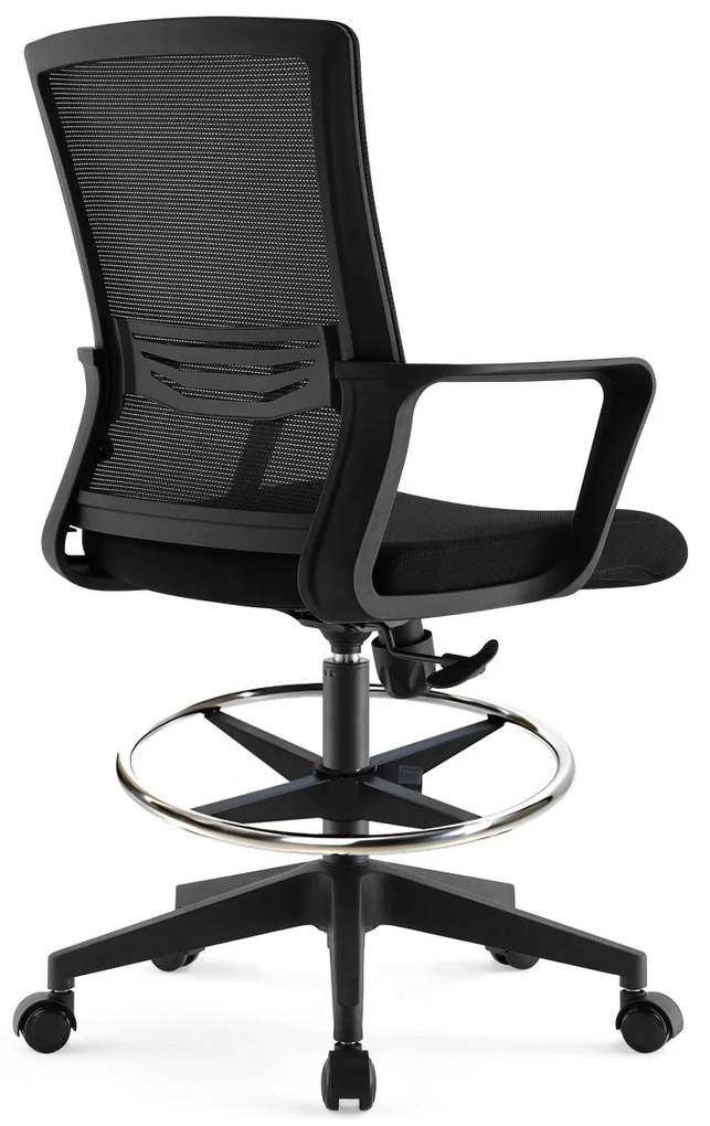 ErgoDynamic Emma Black scaun inalt de birou cu suport picioare si roti cu franare la presiune!!