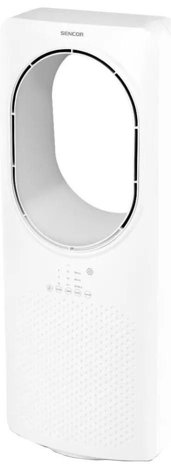 Ventilator de podea fără palete Sencor 50W/230V alb + telecomandă
