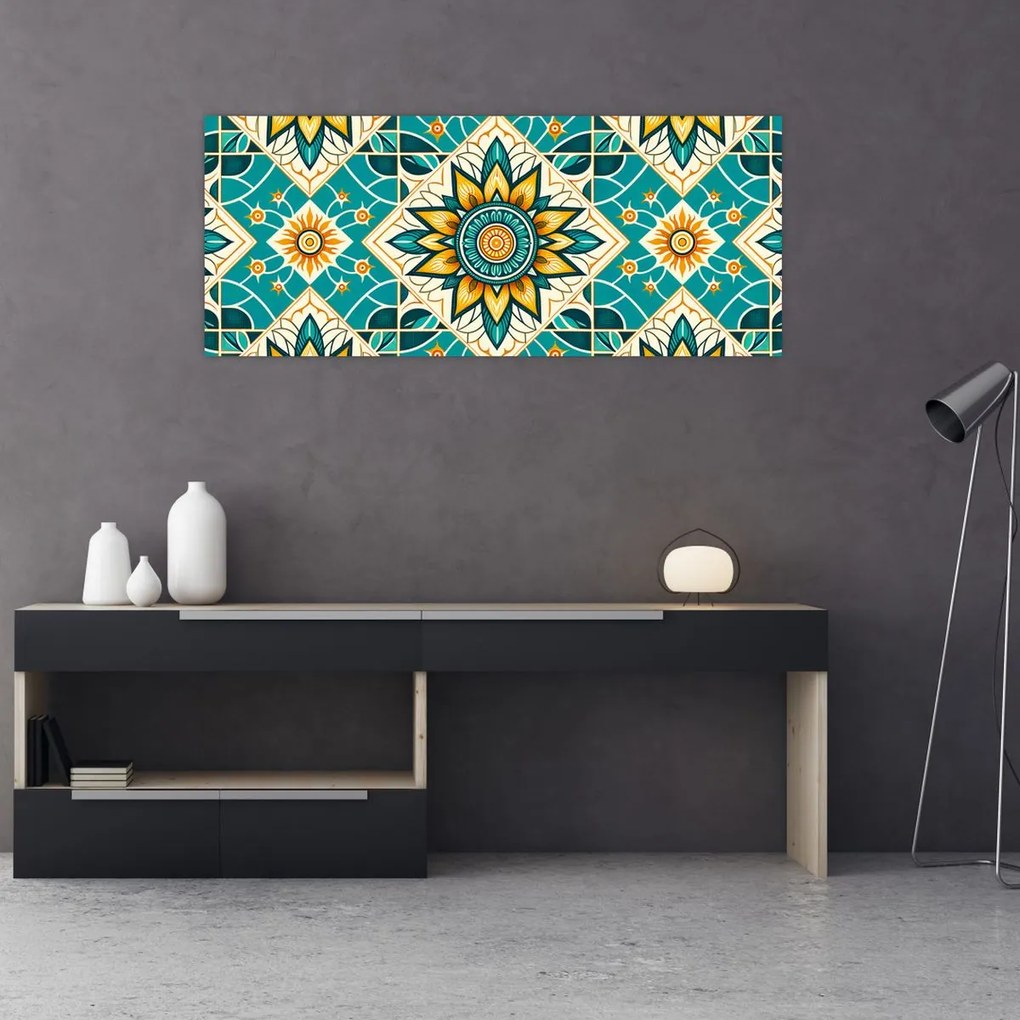 Tablou - Model turcoaz (120x50 cm)