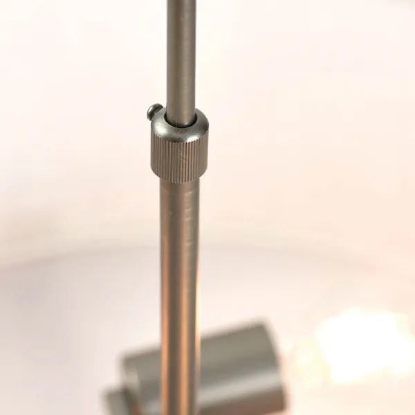 Lustră pe tijă Endon 72635 HAYFIELD 3xE27/40W/230V crom mat/gri