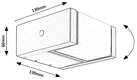 Aplică LED de exterior Rabalux 77183 CUBBINGTON LED/10W/230V IP54