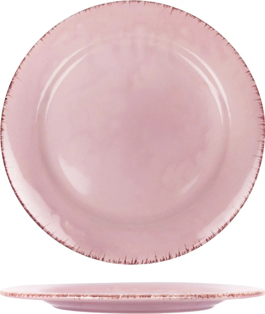 Platou Glaze Roz-Pal 30cm (glazura scurgere, lac ceramic protector)