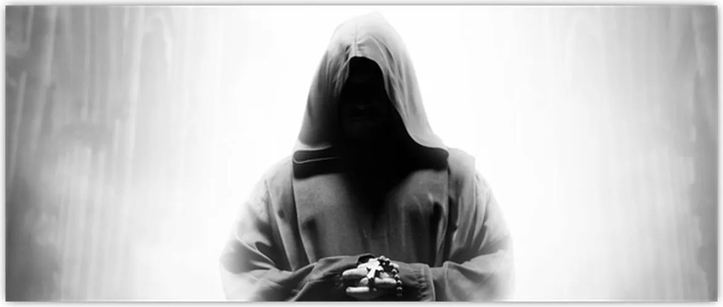 Tablou - Un călugăr într-o mănăstire (120x50 cm)