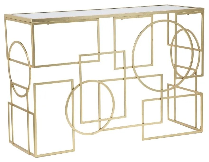 Masă consolă aurie 41x120 cm Marie – Mauro Ferretti