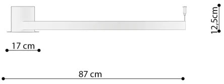 Plafonieră LED RIO LED/50W/230V CRI90 3000K d. 78 cm auriu Thoro TH.224