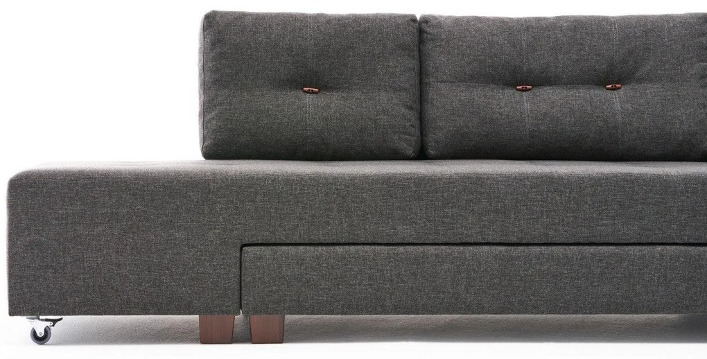 Coltar Extensibil Petra Dreapta, 282 x 85 x 206 cm