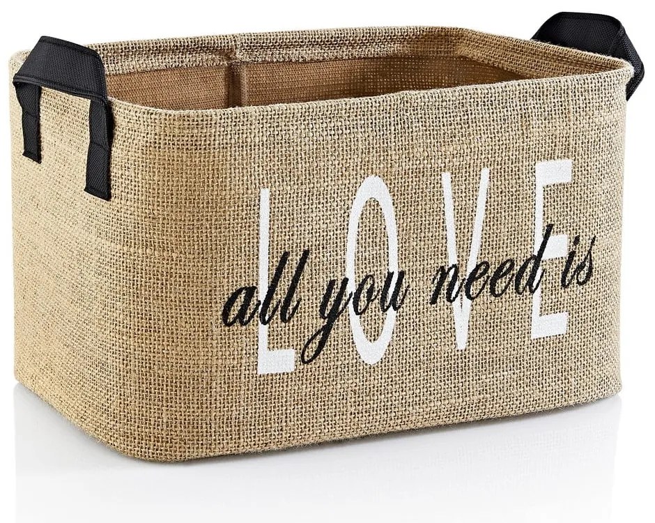 Coș de depozitare de depozitare din iută 30x22x30 cm – Mioli Decor