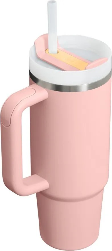 Termos piersică cu pai din oțel inoxidabil 890 ml Quencher H2.O FlowState™ Tumbler Peach Rose – Stanley