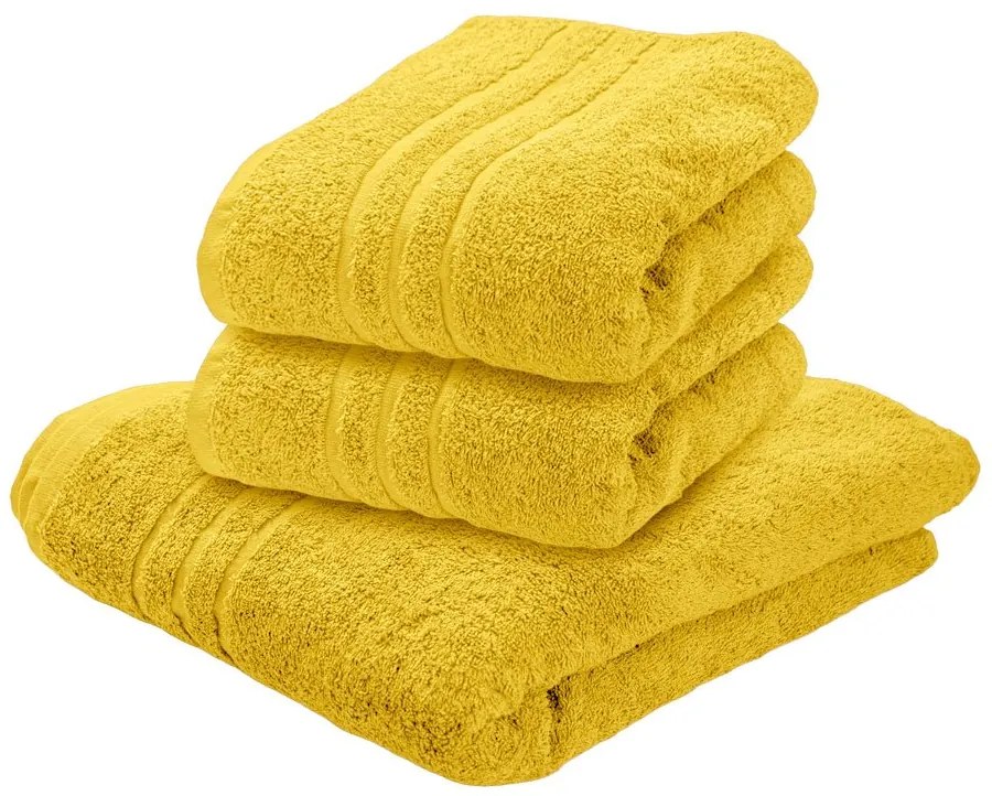 1x prosop de baie galben COMFORT + 2x prosop de maini galben COMFORT