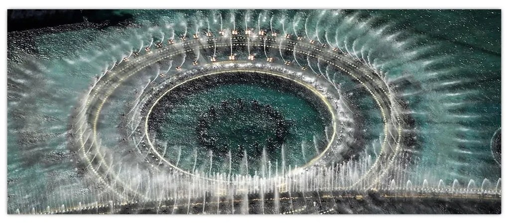 Tablou cu fântănă arteziană (120x50 cm)