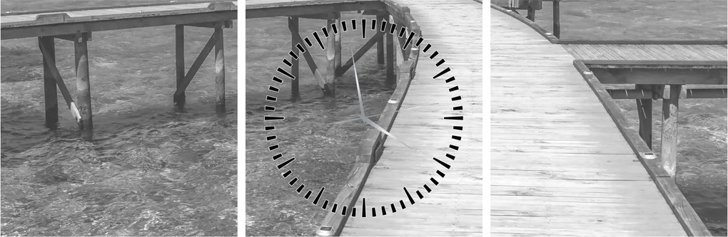 Tablou - Maldive (cu ceas) (90x30 cm)