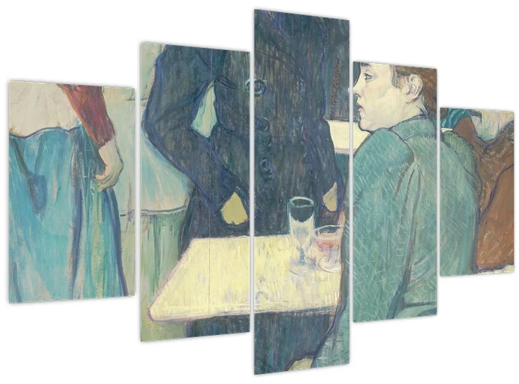 Tablou - Henri de Toulouse-Lautrec, A Corner of the Moulin de la Galette, reproducere (150x105 cm)