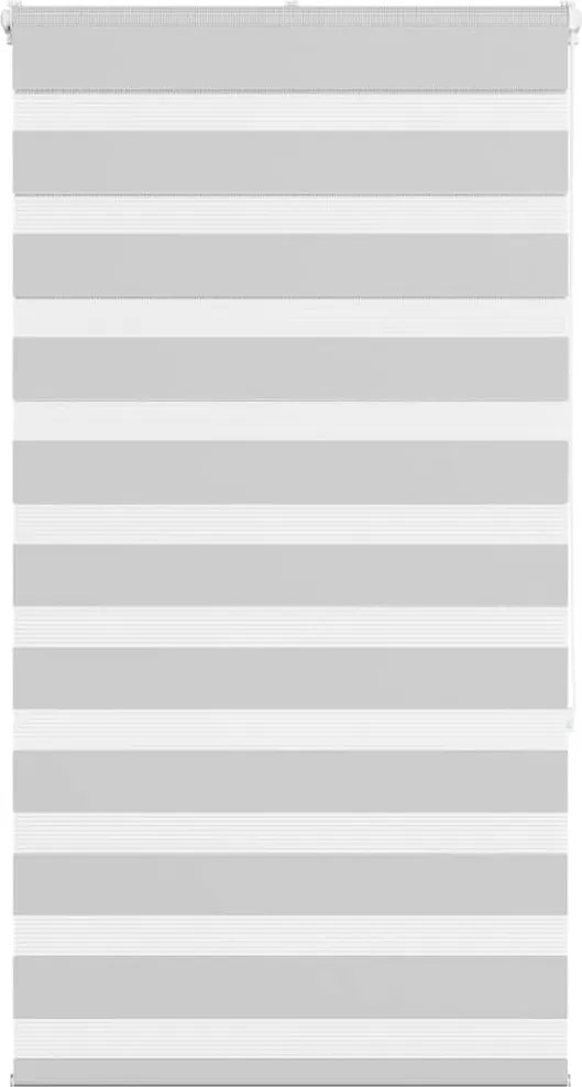 vidaXL Jaluzea tip zebra gri deschis lățime țesătură 85,9 cm poliester