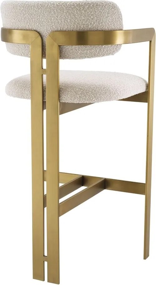Scaun bar design LUX Donato, boucle crem 115048 HZ