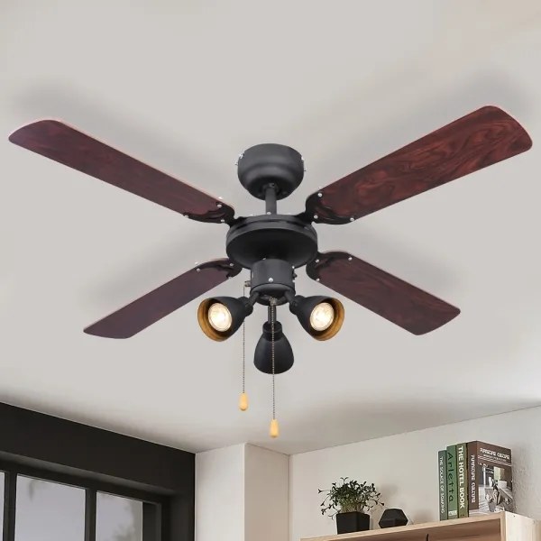 Globo 03808 - Ventilator de tavan HARVEY 3x GU10/50W/230V