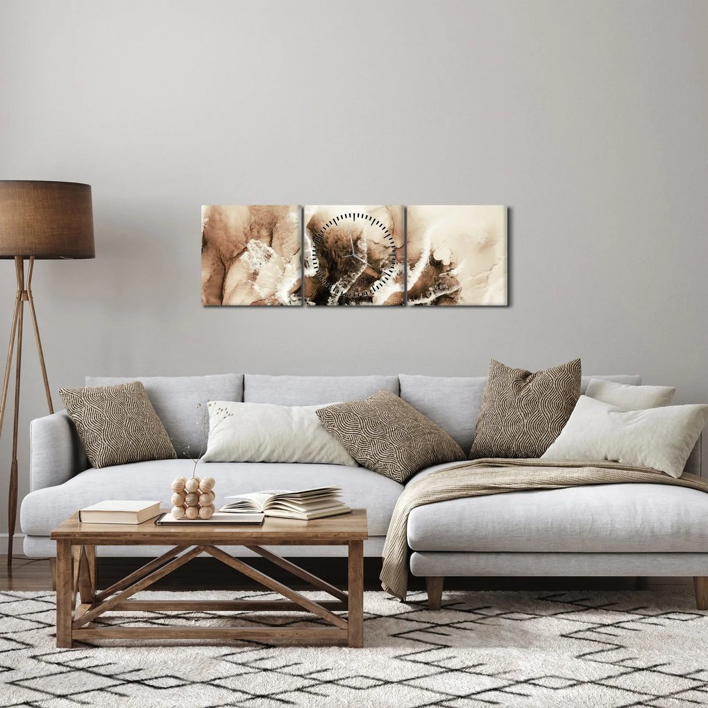 Tablou - Abstract (cu ceas) (90x30 cm)