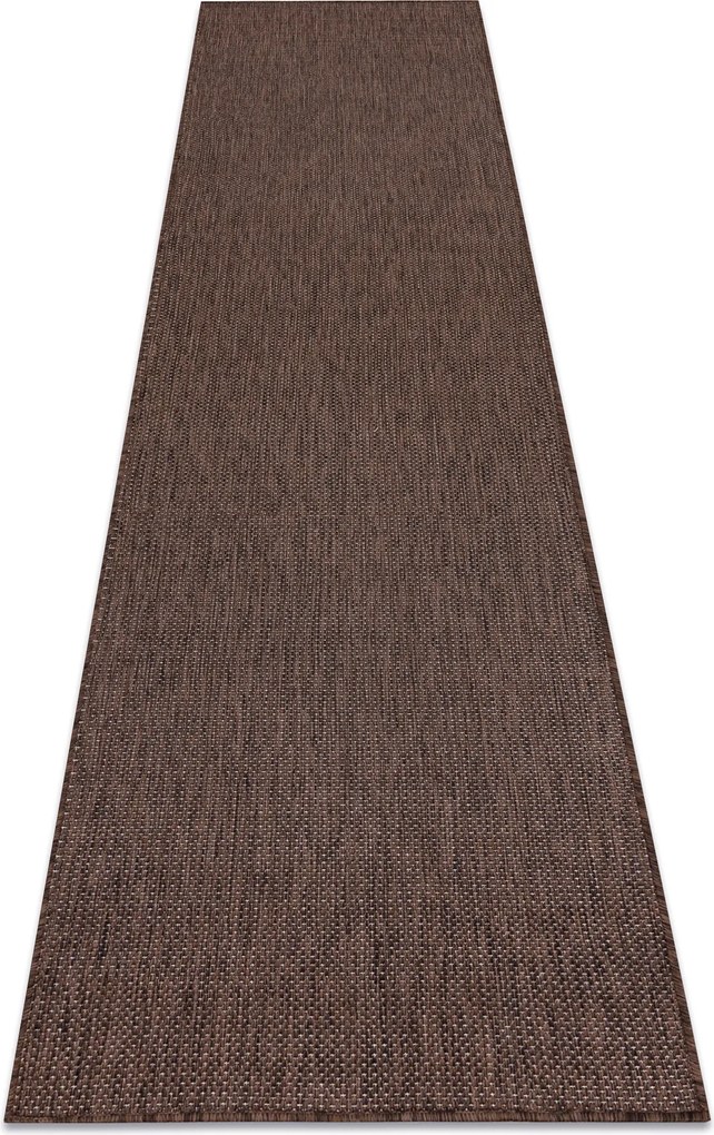 Covor, traversa SISAL SION A5165A Melanj țesute plate maro