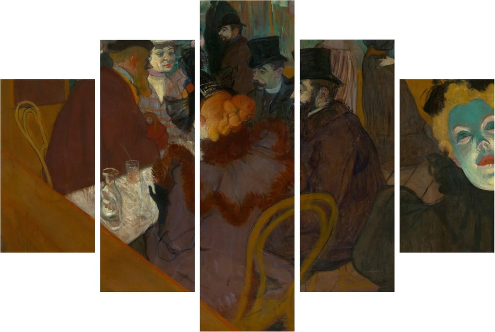 Tablou - Henri de Toulouse-Lautrec, At the Moulin Rouge, reproducere (150x105 cm)