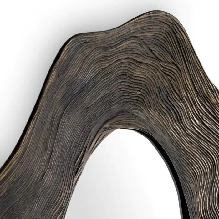 Oglinda decorativa design LUX Pavona bronz