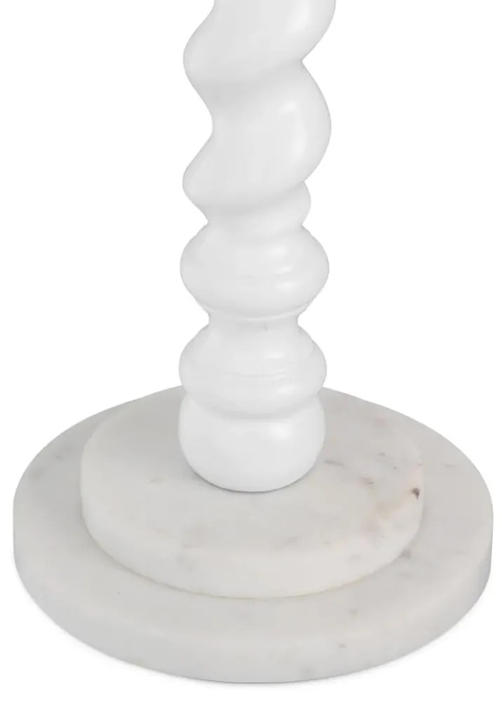 Lampa de masa LUX, Lemn, Tesatura, Alb, Massimo, 119673 HZ