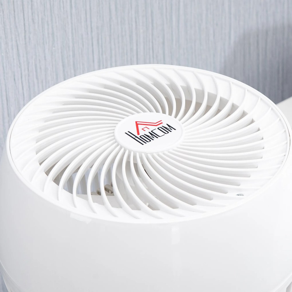 HOMCOM Ventilator cu Oscilare 70° și Înclinare 90°, 3 Viteze, Flux Aer Puternic, Design Modern | Aosom Romania