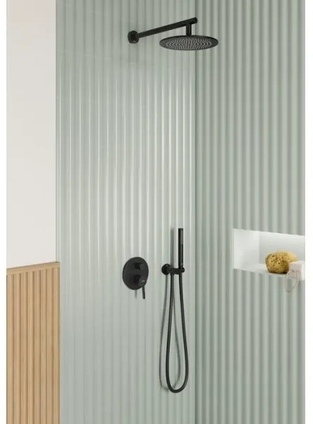 Villeroy & Boch TVC000462000K5 - Suport pentru duș cu racord, negru mat