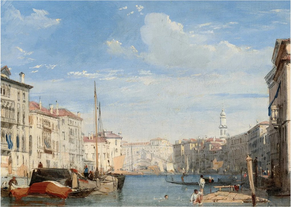 Tablou - Richard Parkes Bonington, The Grand Canal, reproducere (70x50 cm)