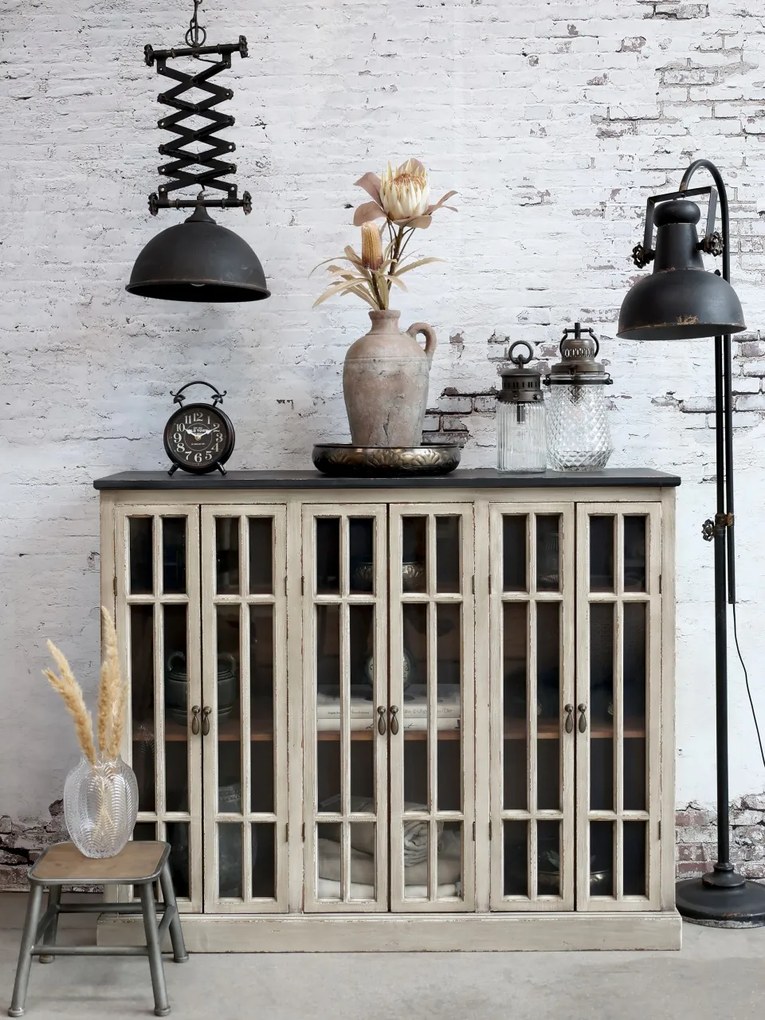 Lampadar negru din metal, handmade, Factory