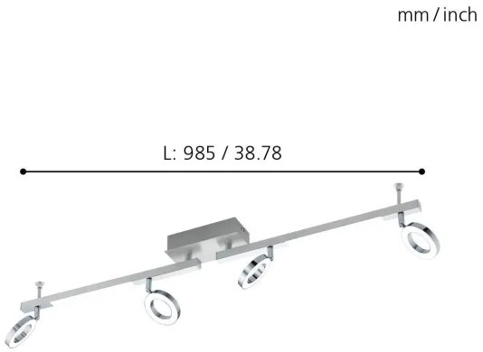 Eglo 96182 - Spot CARDILLIO 1, 4xLED 3,2W + 2xLED 3,3W, 230V