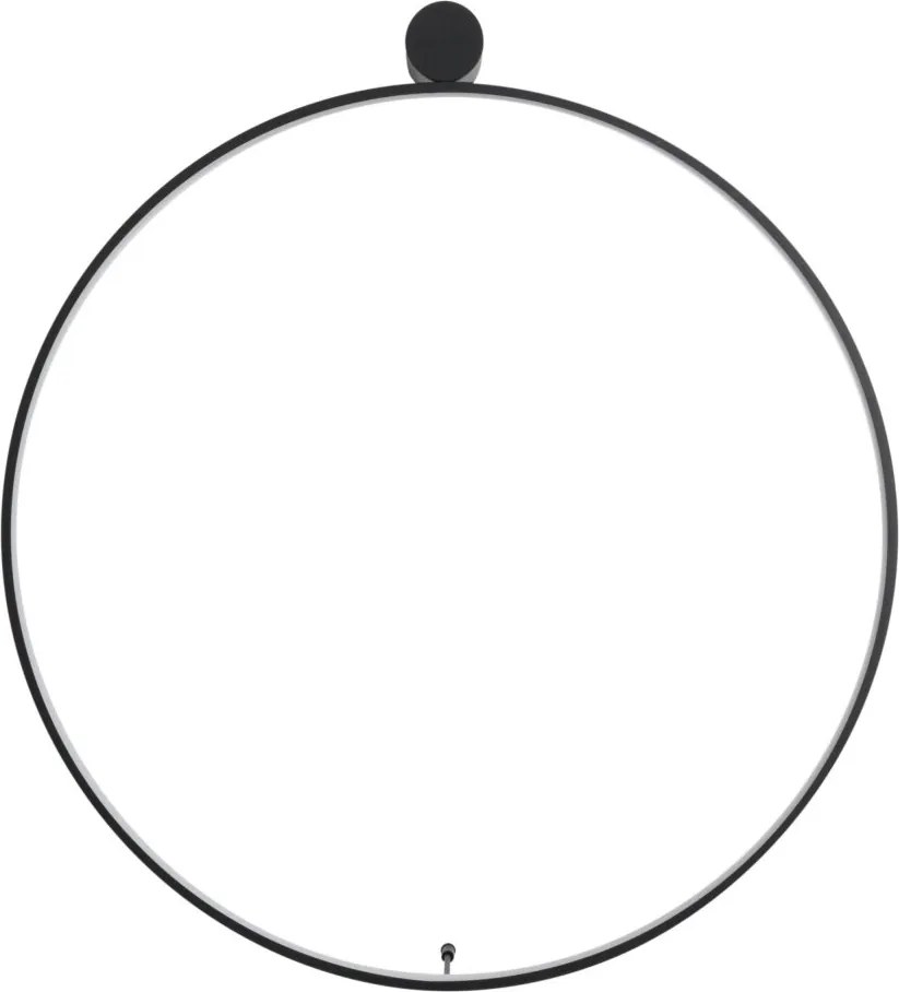 Aplica circulara LED IP44 diametru 80cm Visual negru