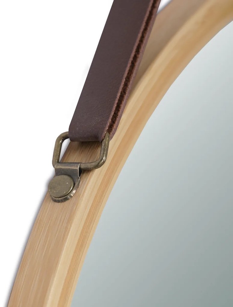 Oglinda de perete B053 NAT, bambus