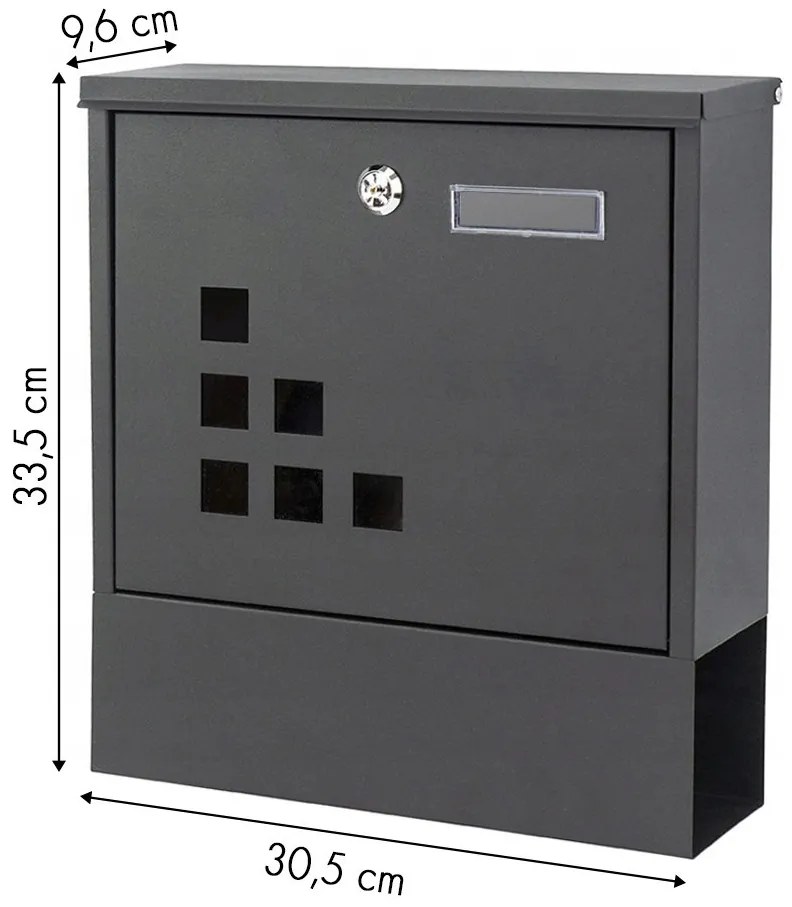 Acél postaláda