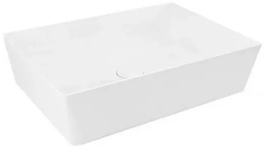 Lavoar pe blat Rak Feeling rectangular 50 cm alb lucios