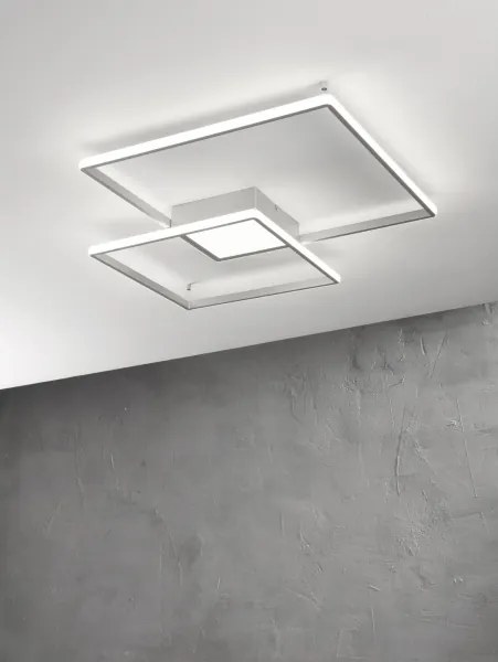 Ondaluce - Plafonieră LED dimabilă DOWEL LED/46W/230V argintie